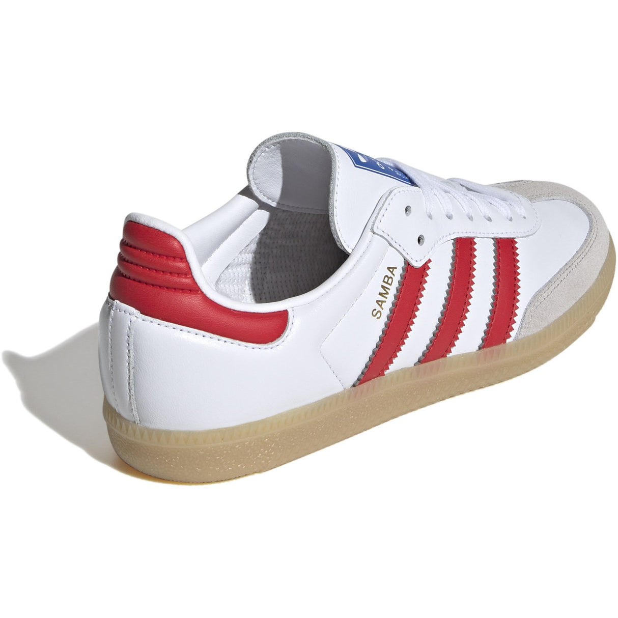 adidas Originals Cloud White/Collegiate Red/Gum Samba Og J Sneakers