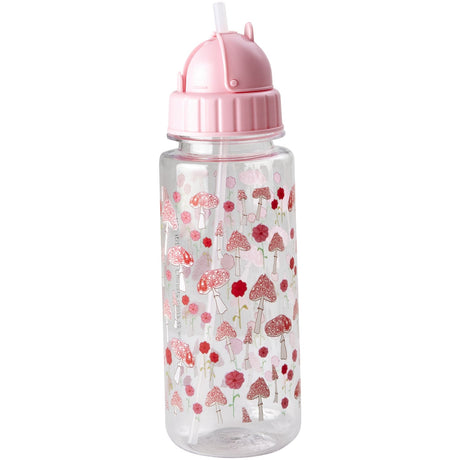 Rice Plastik Drikkedunk til Børn med Pink Happy Forest Print - 500 ml