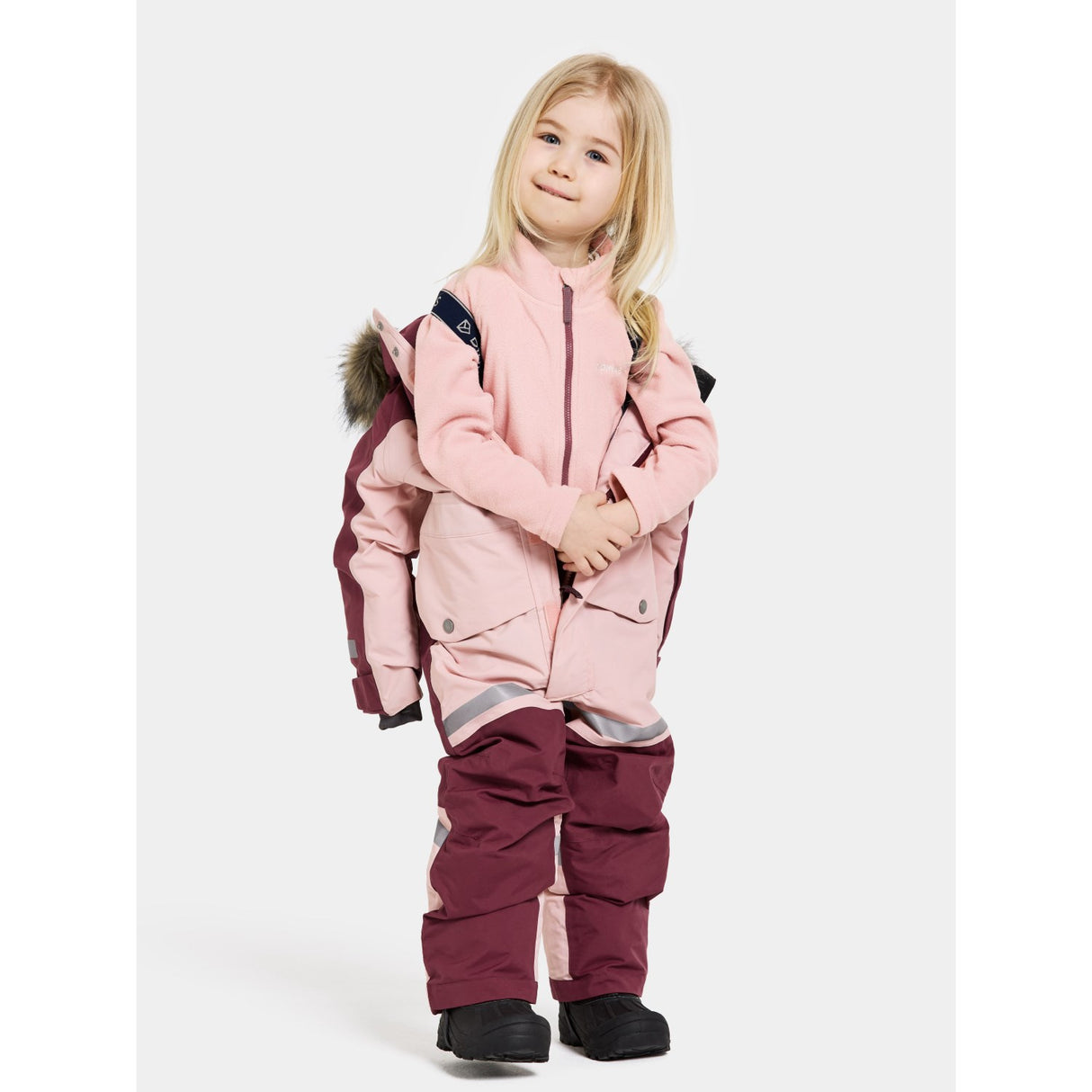 Didriksons Dusty Pink Bjärven Kids Flyverdragt 8