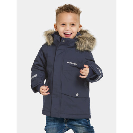 Didriksons Navy Bjärven Kids Parka 3 2