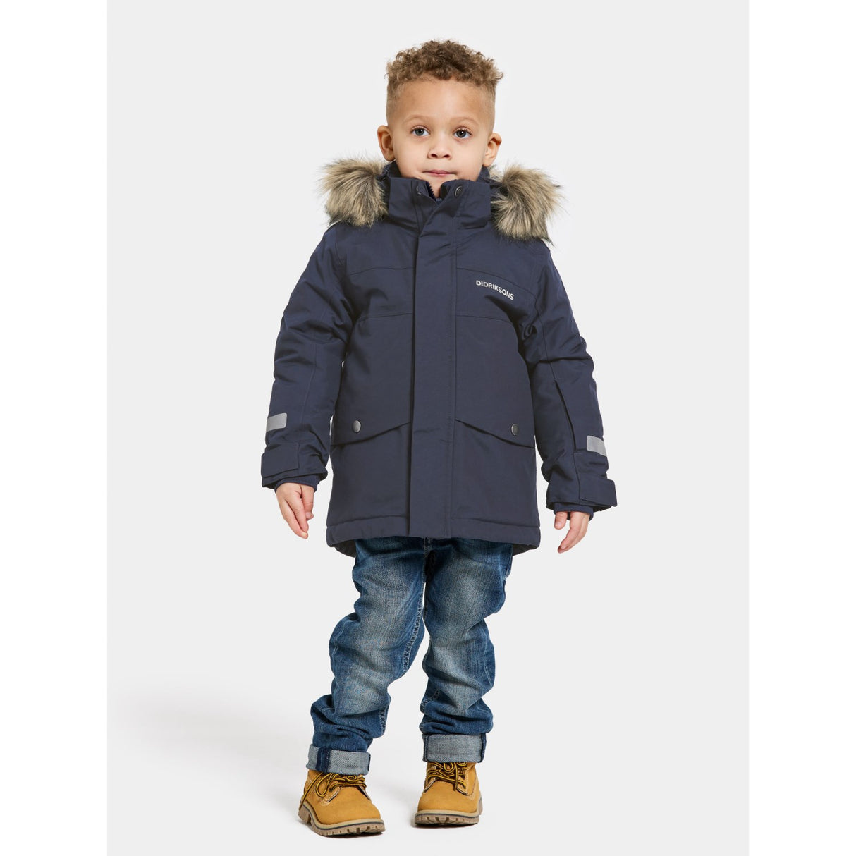 Didriksons Navy Bjärven Kids Parka 3 7