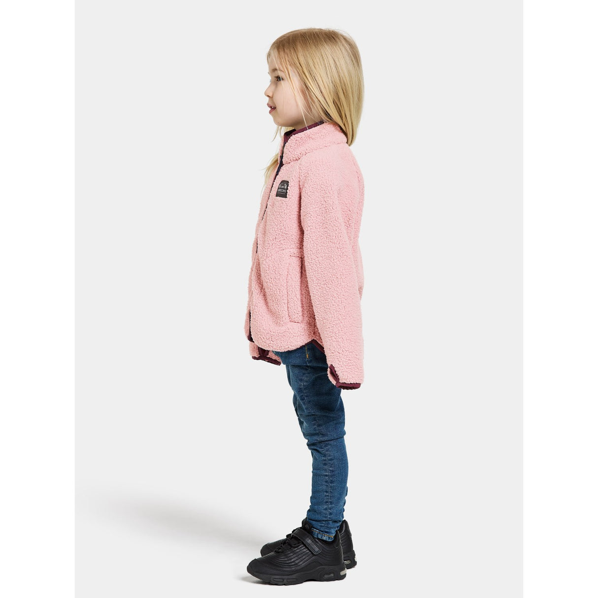 Didriksons Dusty Pink Gibbs Kids Fullzip Fleece Jakke 2