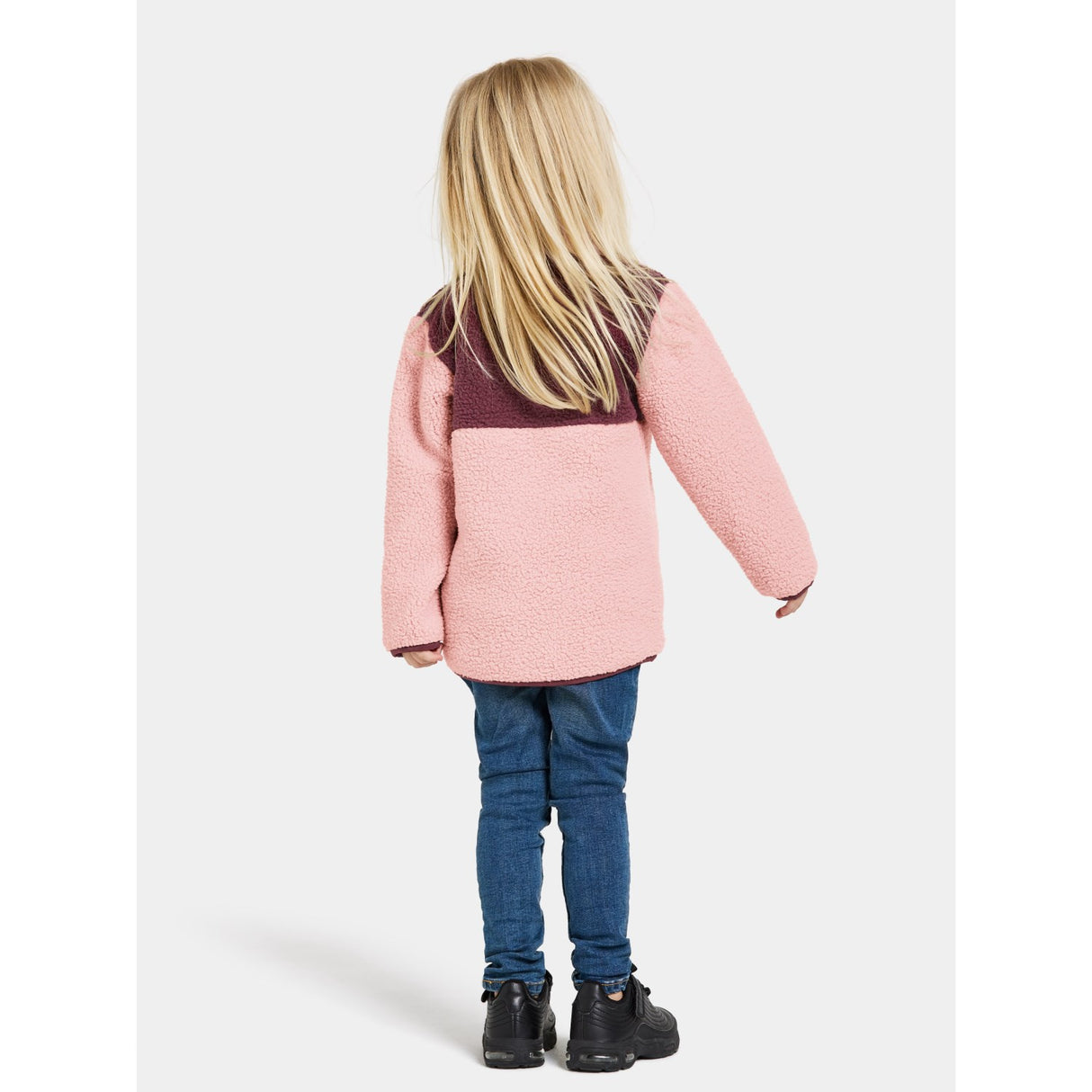 Didriksons Dusty Pink Gosig Kids Halfzip Fleece Jakke