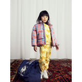 Mini Rodini Pink Check Aop City Puffer Jakke