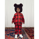 Mini Rodini Red Check Aop Fleece bukser