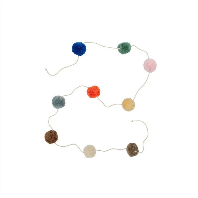OYOY Multi Pom Pom Guirlande