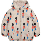 Bobo Choses Light Brown Little Tin Soldiers All Over Anorak