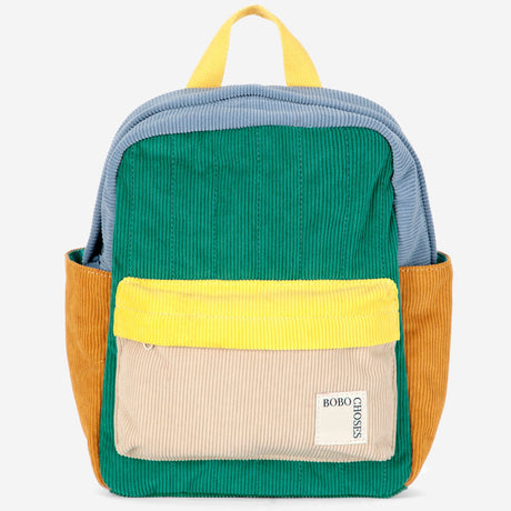 Bobo Choses Multicolor Color Block Padded Corduroy Rygsæk