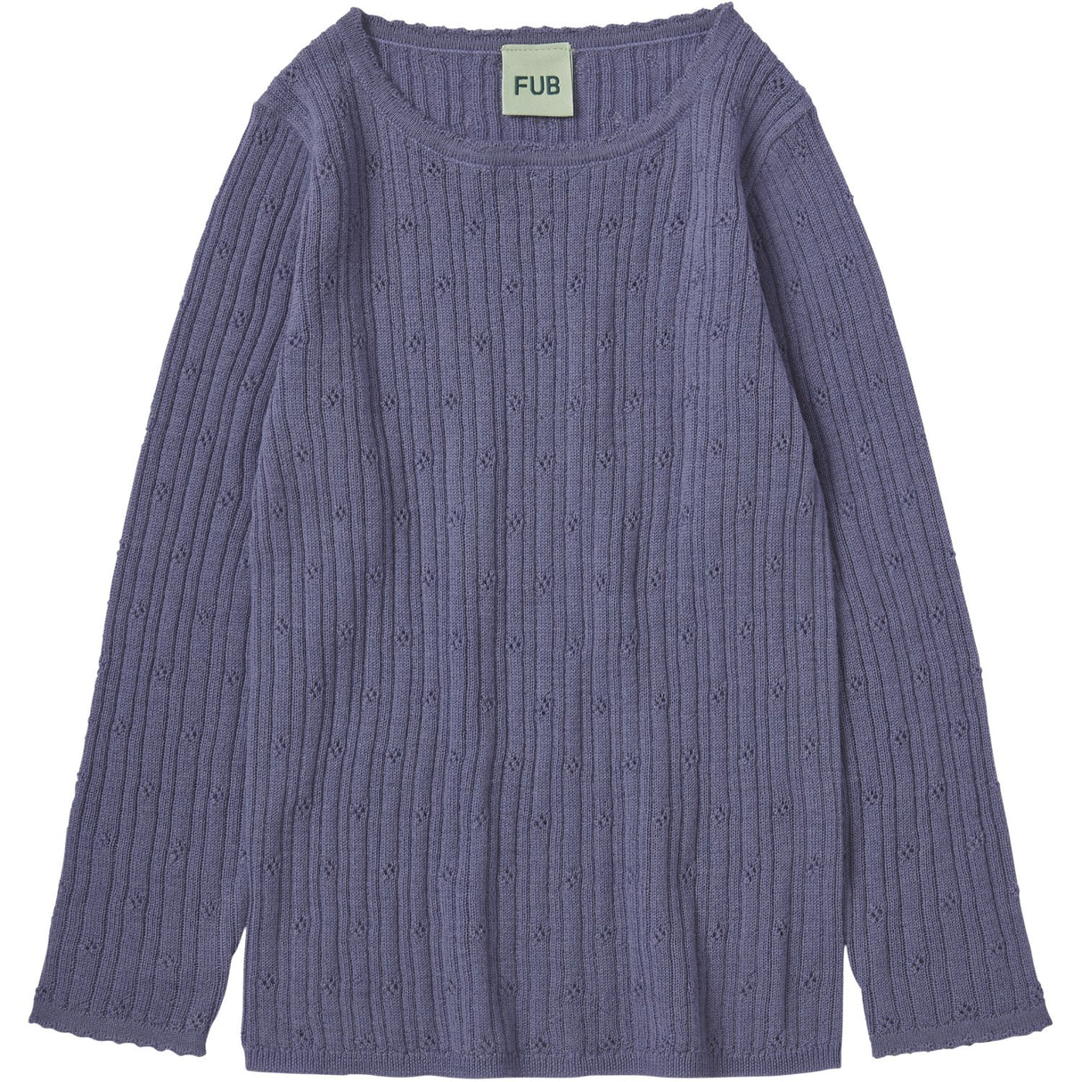 FUB Dusty Violet Pointelle Bluse