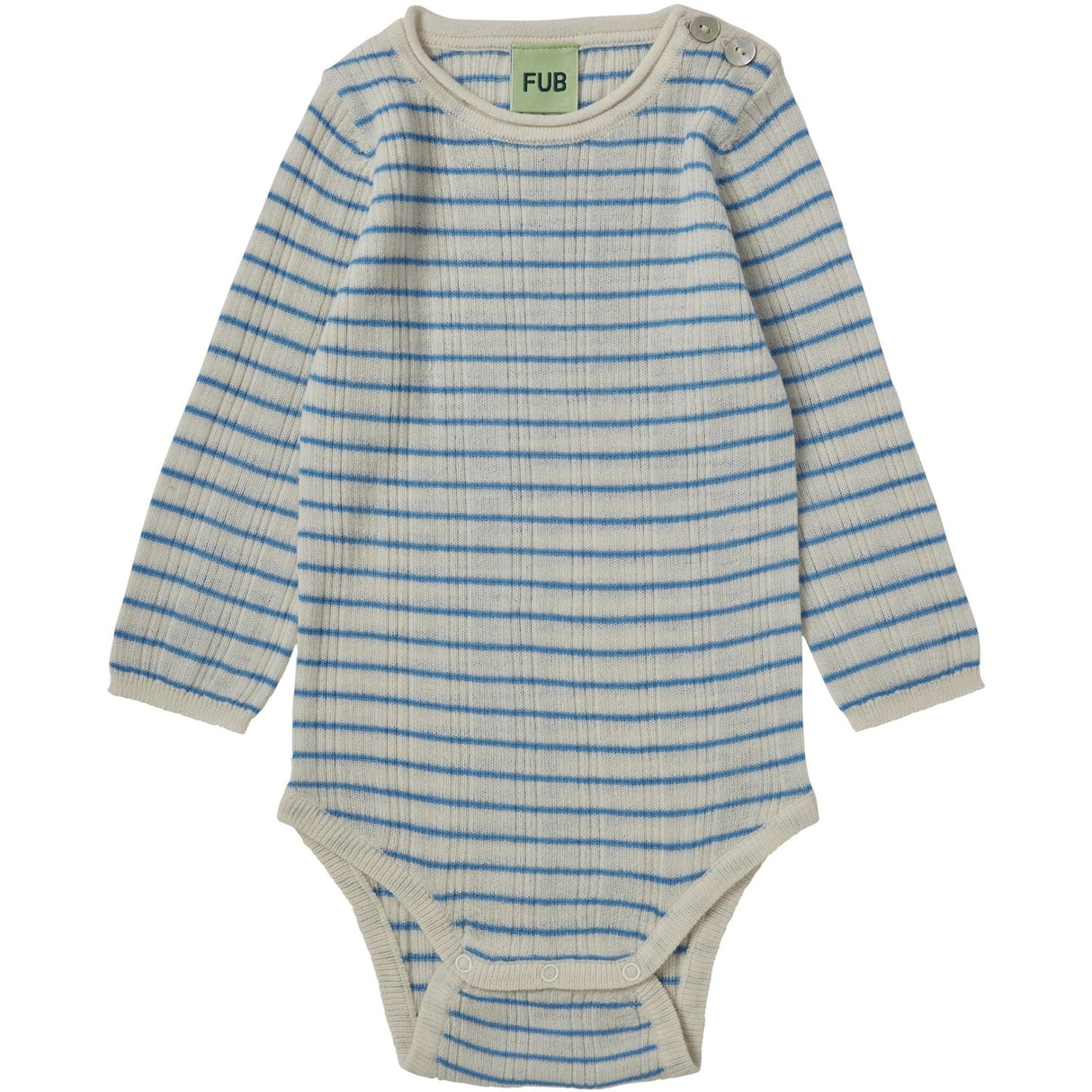 FUB Ecru/Deep Sky Baby Rib Body