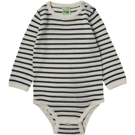 FUB Ecru/Dark Navy Baby Body