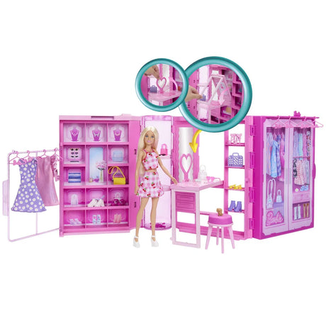 Barbie® Fashion Fun Dream Closet m Dukke