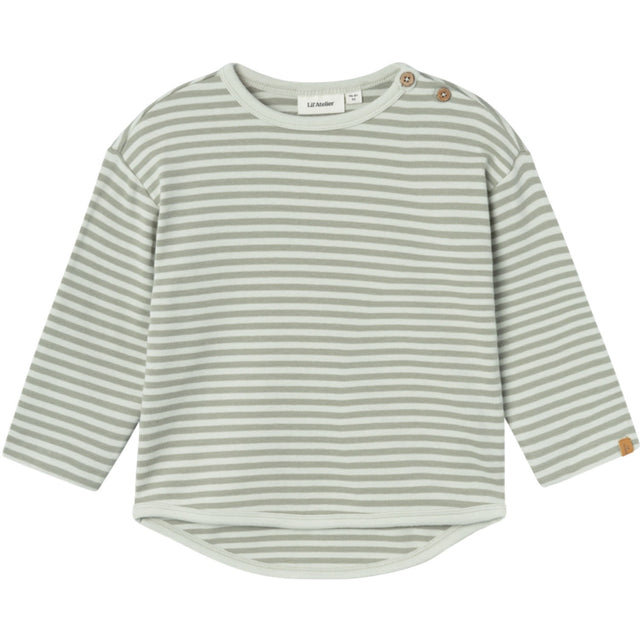 Lil'Atelier Green Tint Geo Alk Bluse