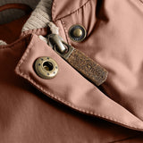 Mini A ture Rootbeer brown Wang Fleece Vinterjakke m. Pels