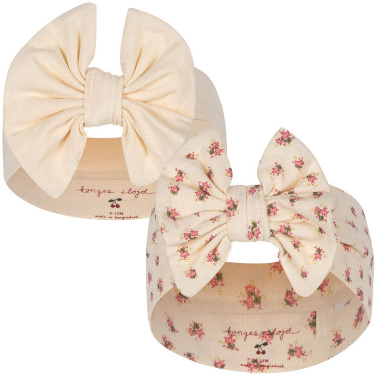 Konges Sløjd Buttercream/Bloomie Basic 2-Pak New Bambi Bonnet GOTS