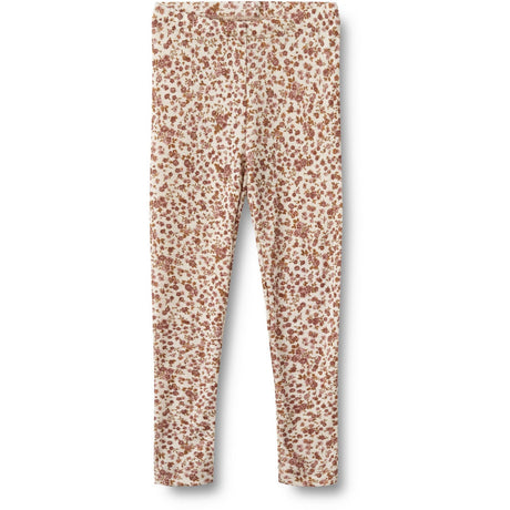 Wheat Rose Flowers Wool Leggings Agi