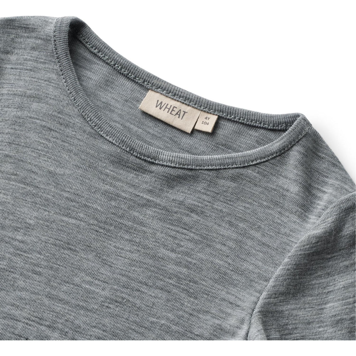 Wheat Melange Grey Wool Bluse Alfie