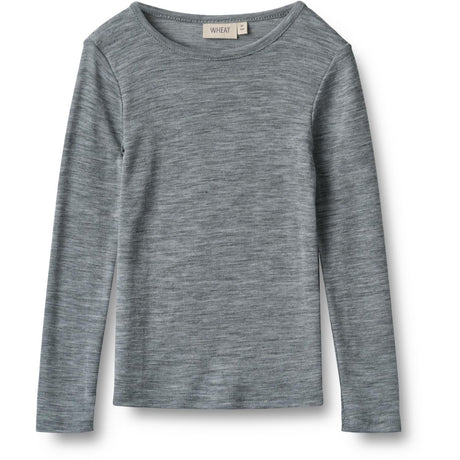 Wheat Melange Grey Wool Bluse Alfie