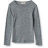 Wheat Melange Grey Wool Bluse Alfie