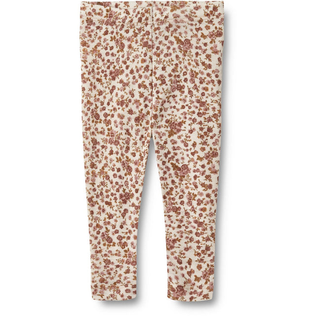 Wheat Rose Flowers Wool Leggings Agi