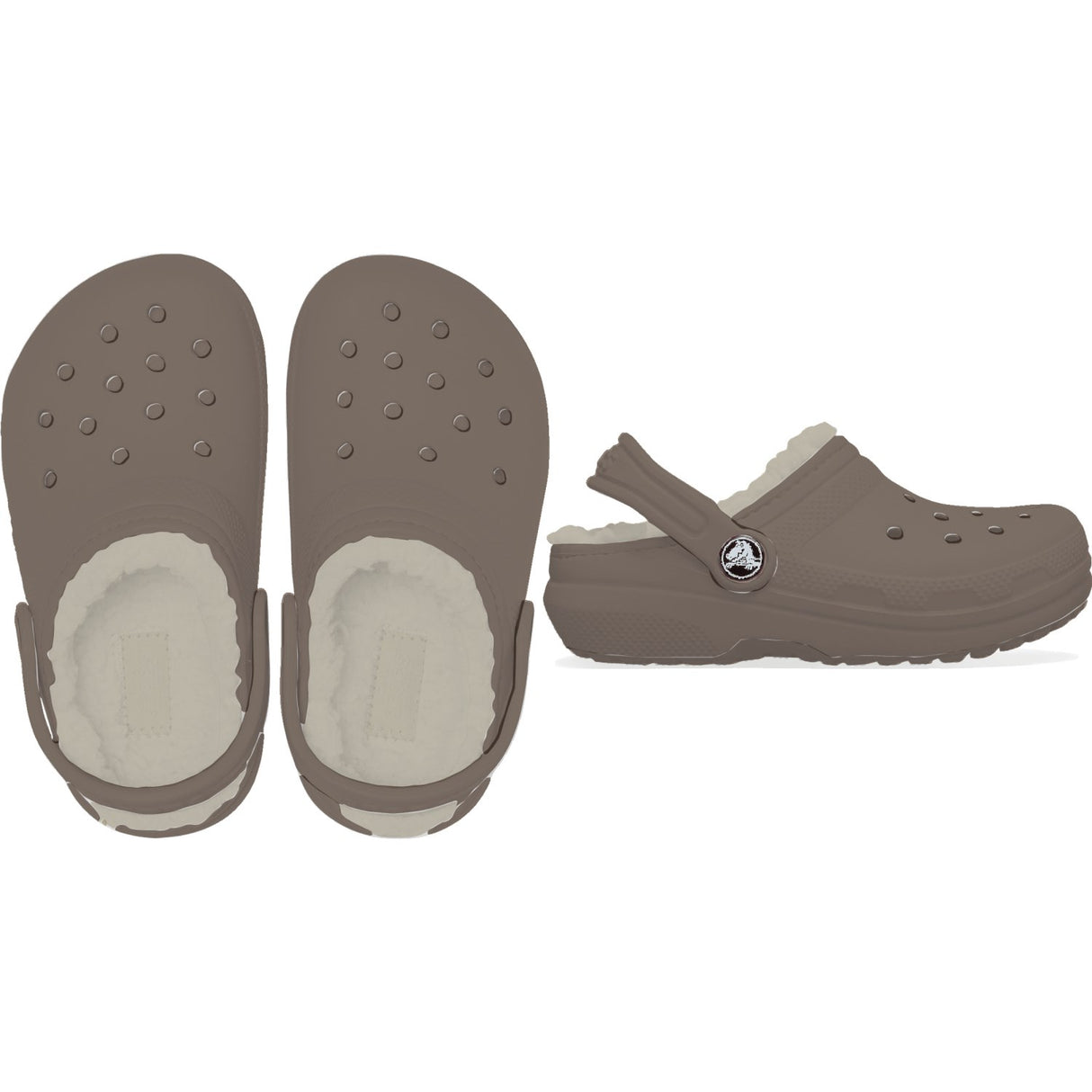 Crocs Mushroom/Bone Classic Lined Clog 5