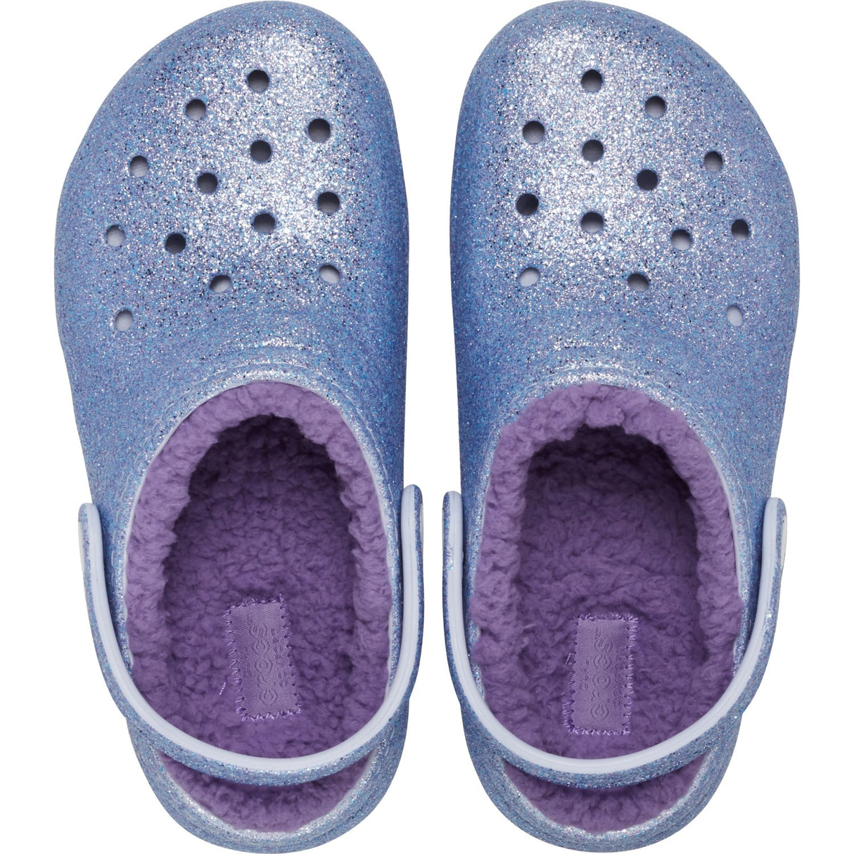 Crocs Frosted Glitter Classic Lined Glitter Clog 5