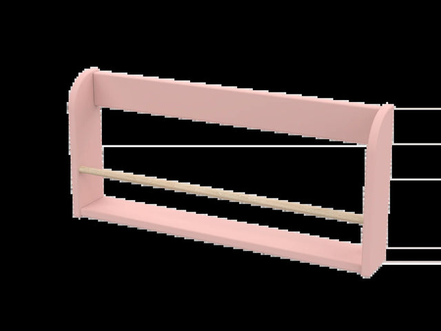 FLEXA Blushing Pink DOTS Boghylde 75x10x34,5 cm