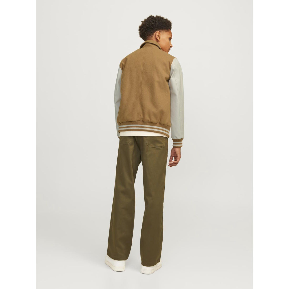 Jack & Jones Junior Forest River Carter Varsity Uld Blanding Bomber Jakke