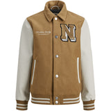 Jack & Jones Junior Forest River Carter Varsity Uld Blanding Bomber Jakke