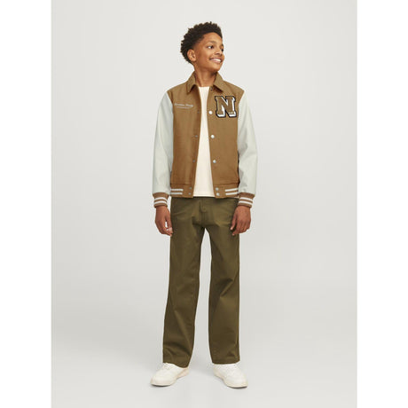 Jack & Jones Junior Forest River Carter Varsity Uld Blanding Bomber Jakke