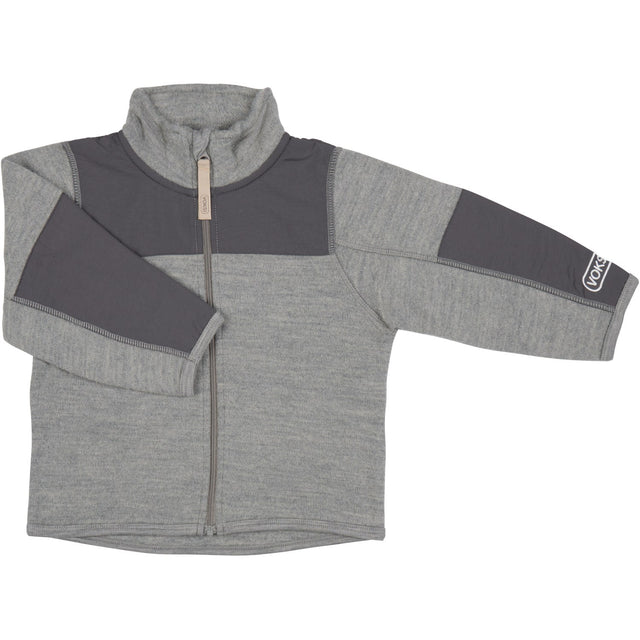 Voksi® Melan Grey Wool Jakke Fleece