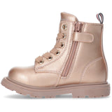 Tommy Hilfiger Rose Gold Lace-Up Bootie Rose Gold