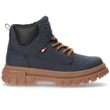 Tommy Hilfiger Blue Lace-Up Støvle