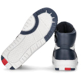 Tommy Hilfiger Blue Mid Cutlace-Up Sneaker Blue