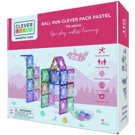 Cleverclixx Pastel Ball Run Clever Pack Pastel 110 stykker