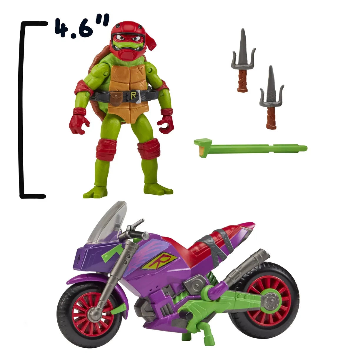 Turtles Mutant Mayhem Dragon Motorcykel Raphael