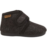 En Fant Chocolate Melange Slippers Uld Velcro