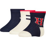 Tommy Hilfiger Navy Baby Strømper 3-pak Iconic Gaveæske