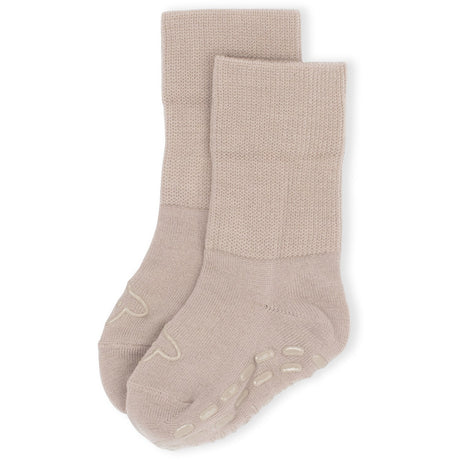 Lillelam Beige Uld Strømper Anti Slip