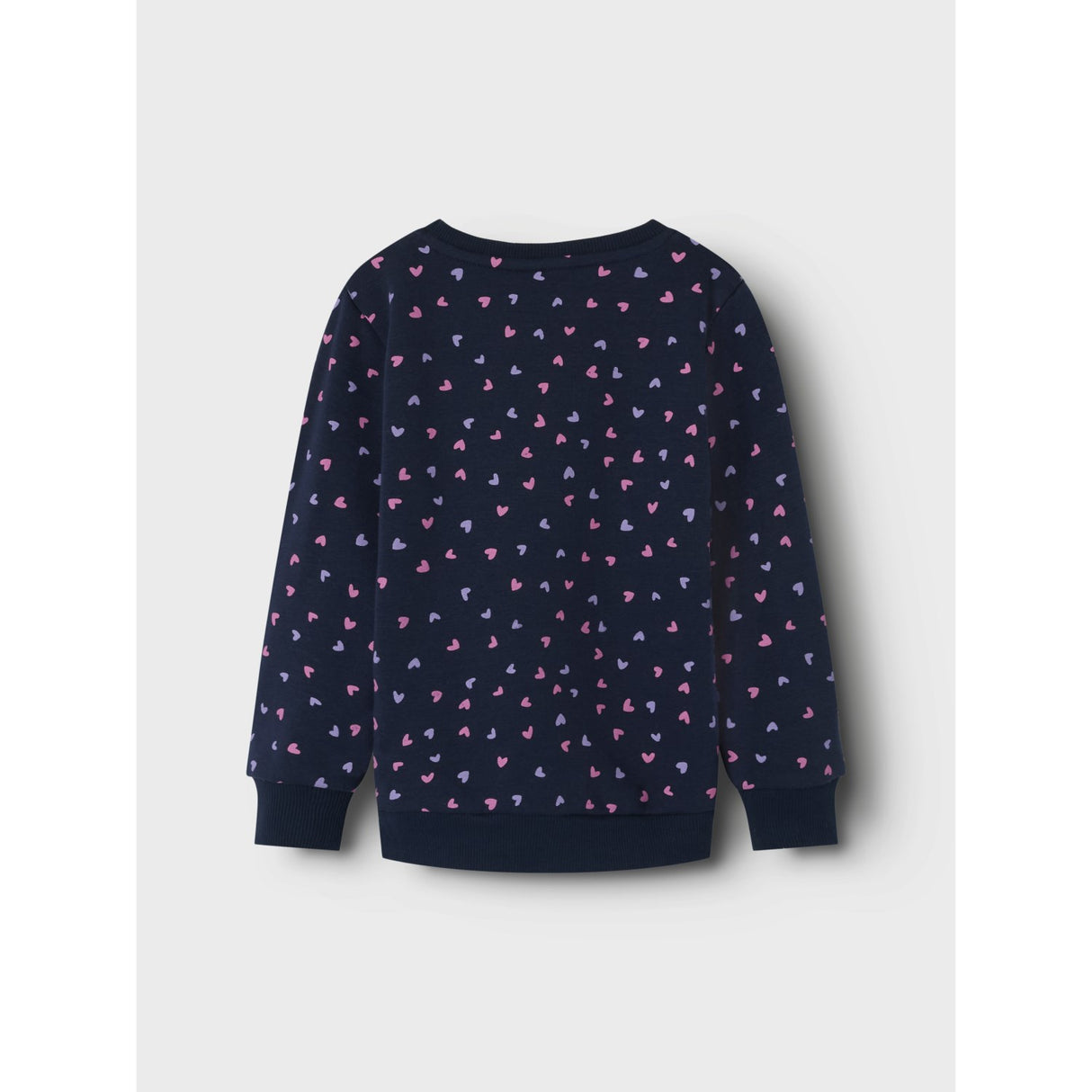 Name It Dark Sapphire Heart AOP Davina Sweatshirt Fleece Noos