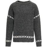 kids ONLY Dark Grey Melange Amanda Life O-Neck Detail Strik Bluse