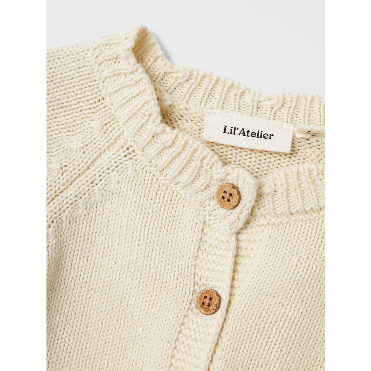 Lil'Atelier Turtledove Ramla Strik Cardigan