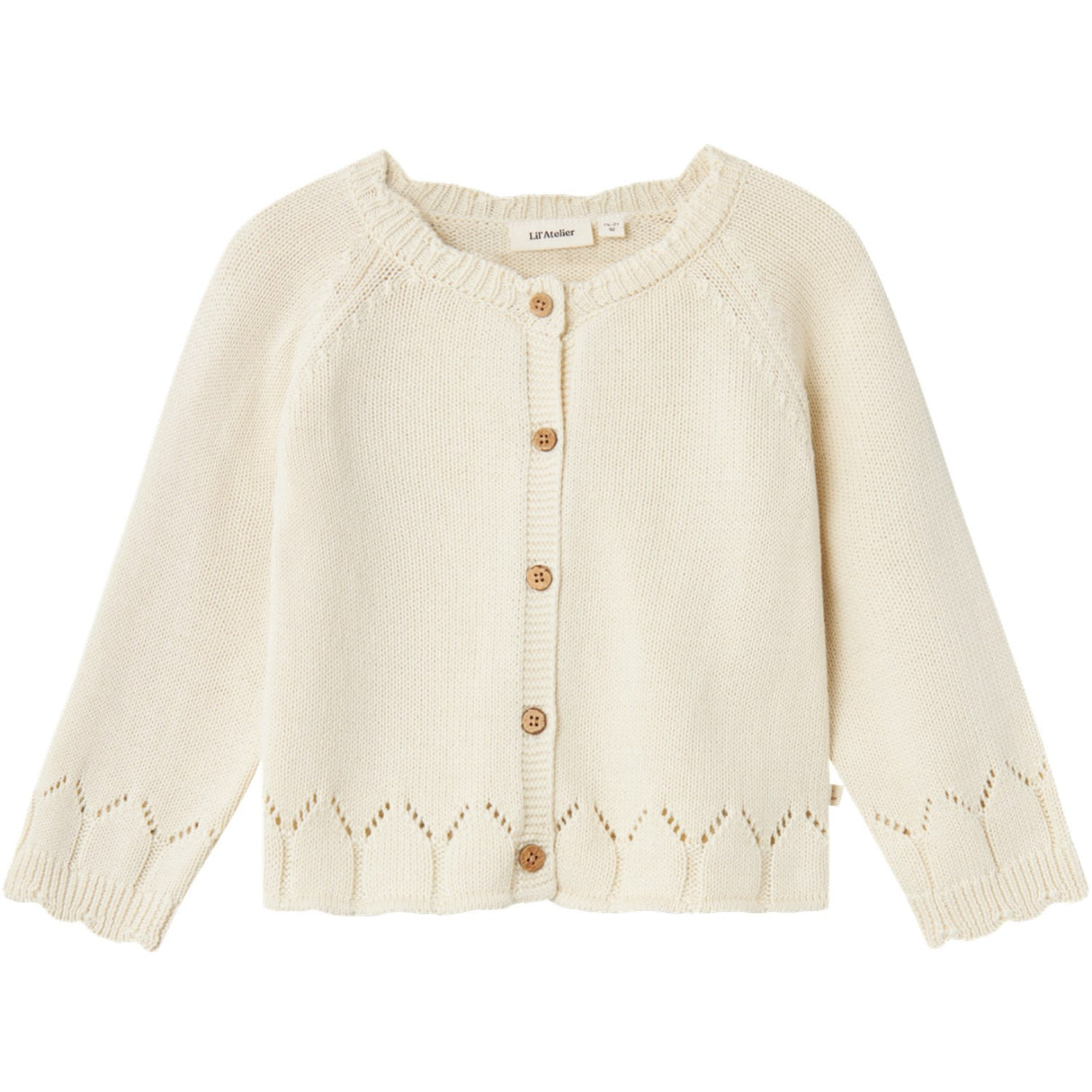 Lil'Atelier Turtledove Ramla Strik Cardigan