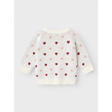 Lil'Atelier Turtledove Saran Knit Cardigan Heart