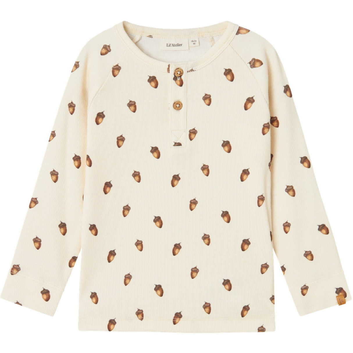 Lil'Atelier Turtledove Acorn Gavo Elo Slim Bluse