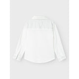 Name It Bright White Solid Rekid Skjorte