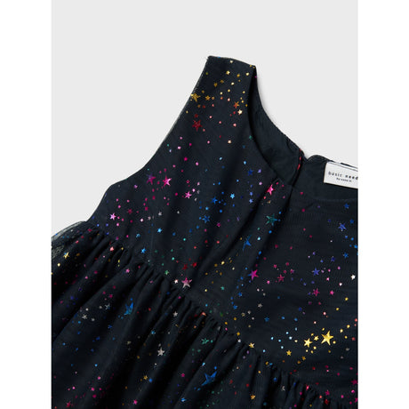 Name It Dark Sapphire Stars Vabos Spencer Dress