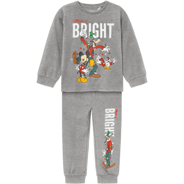 Name It Grey Melange Silva Mickey Mouse Pyjamas