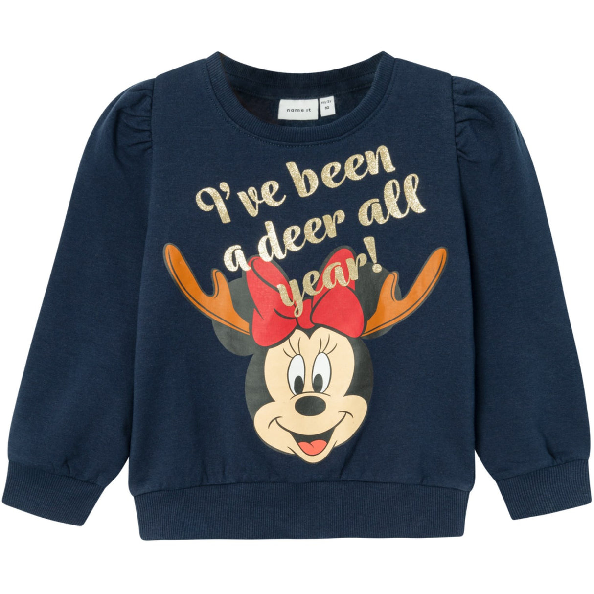 Name It Dark Sapphire Sine Minnie Mouse Sweatshirt