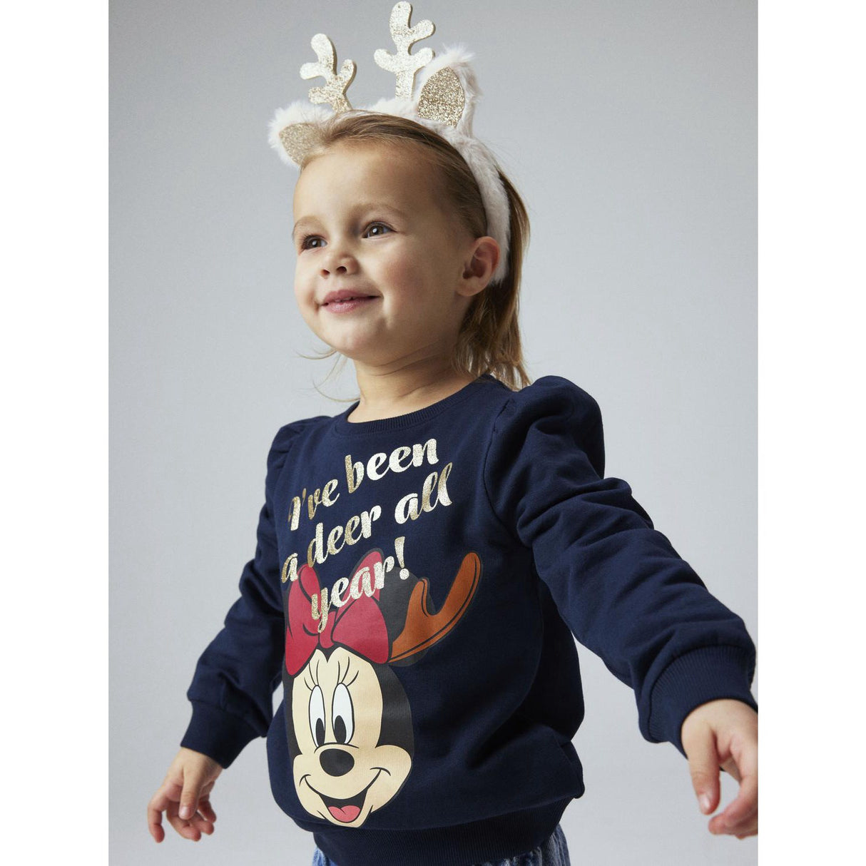 Name It Dark Sapphire Sine Minnie Mouse Sweatshirt